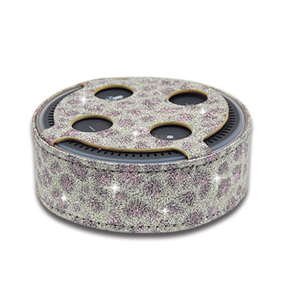 1188 Amazon Echo Dot 2 Intelligent Bluetooth Speaker Leopard Print Pattern Plain Weave Flash PU Protective Case Amazon Protection Cover 1188 Amazon Echo Dot 2 Intelligent Bluetooth Speaker Leopard Print Pattern Plain Weave Flash PU Protective Case Amazon Protection Cover