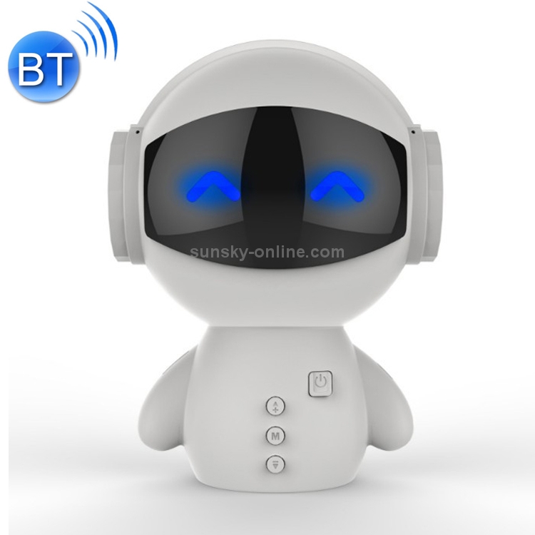 M10 Multi-function Mini Robot USB Charging Wireless Bluetooth Speaker Power Bank (White) M10 Multi-function Mini Robot USB Charging Wireless Bluetooth Speaker Power Bank (White)