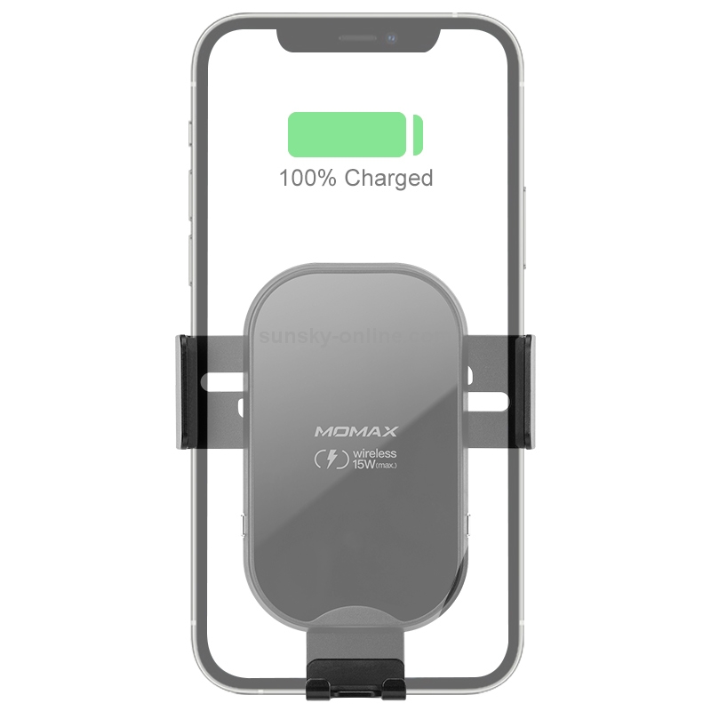 MOMAX CM16 15W Smart Gravity Sensor Wireless Charging Rotatable Car Bracket with QC 3.0 Dual USB Port Car Charger MOMAX CM16 15W Smart Gravity Sensor Wireless Charging Rotatable Car Bracket with QC 3.0 Dual USB Port Car Charger