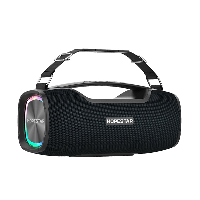 HOPESTAR A6X TWS Portable Outdoor Bluetooth Speaker with Colorful Music Lights, Support Power Bank & Hands-free Call & U Disk & TF Card & 3.5mm AUX(Black) HOPESTAR A6X TWS Portable Outdoor Bluetooth Speaker with Colorful Music Lights, Support Power Bank & Hands-free Call & U Disk & TF Card & 3.5mm AUX(Black)