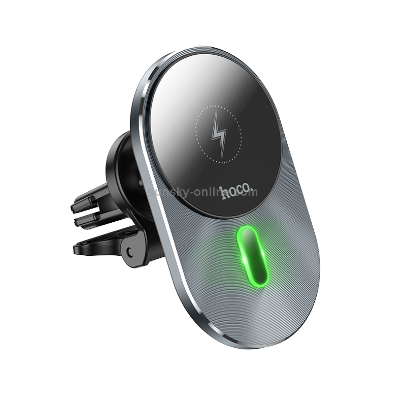 hoco CA91 Car Magnetic Wireless Fast Charging Holder (Grey) hoco CA91 Car Magnetic Wireless Fast Charging Holder (Grey)