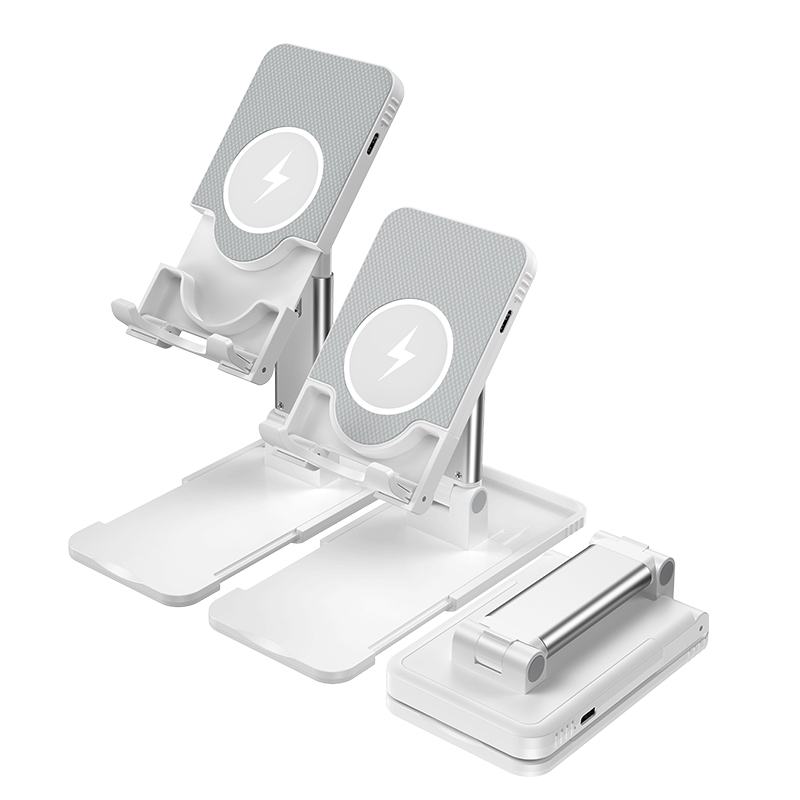 LK021 15W MagSafe Folding Wireless Charger Phone Holder(White) LK021 15W MagSafe Folding Wireless Charger Phone Holder(White)