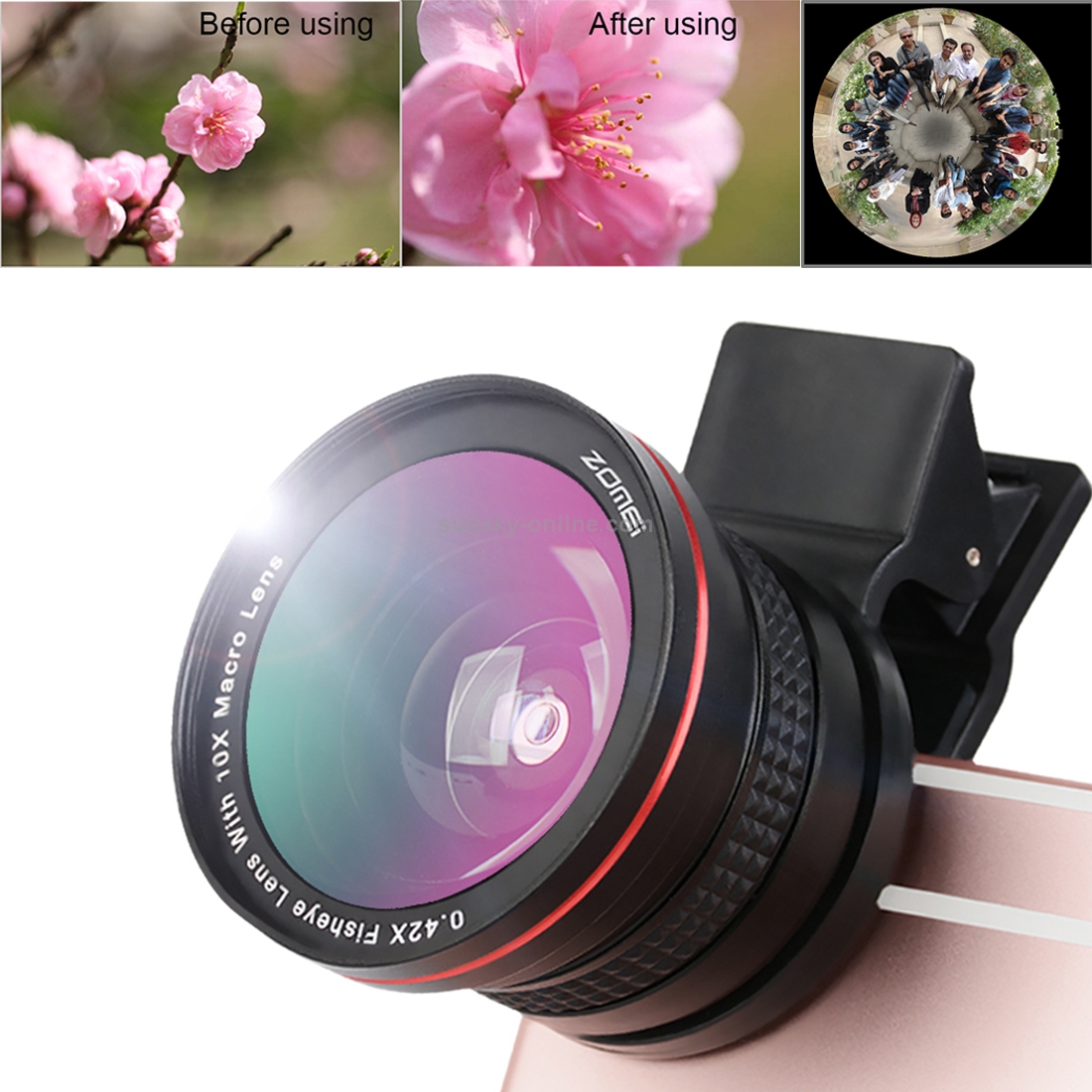 ZOMEI Universal 0.42X Fisheye Lens with Clip ZOMEI Universal 0.42X Fisheye Lens with Clip