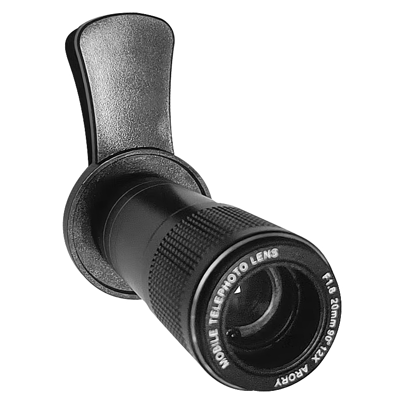HAUTIK HK-005 Universal 12X 20mm F1.8 Telephoto Lens with Clip