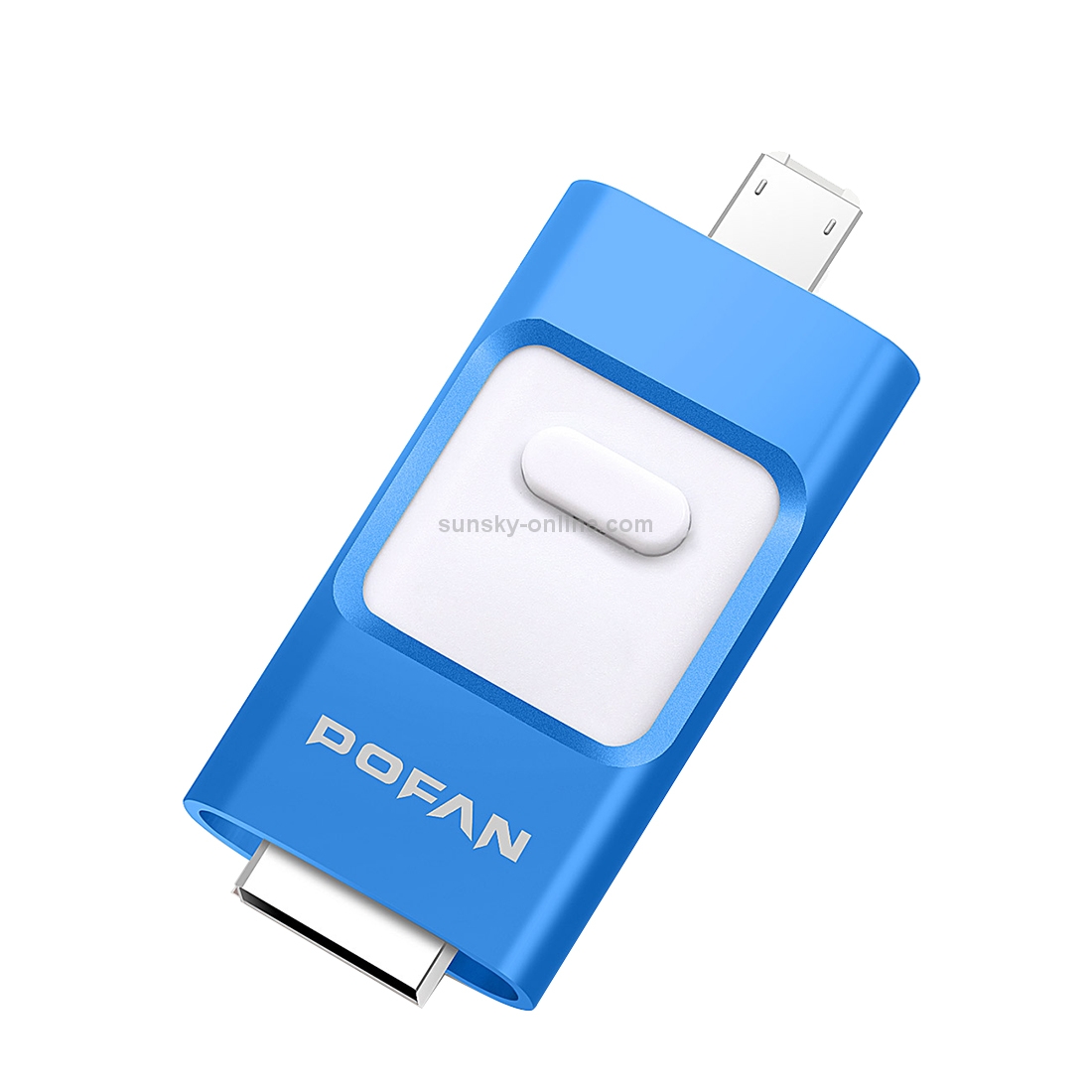 POFAN F01 32GB 8pin & Micro USB to USB 2.0 Mini Push-pull Metal Flash Disk Drive with Fingerprint Identification POFAN F01 32GB 8pin & Micro USB to USB 2.0 Mini Push-pull Metal Flash Disk Drive with Fingerprint Identification