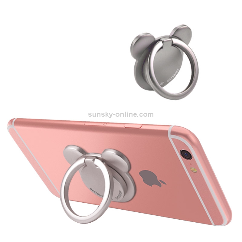 OATSBASF Universal 360 Degree Rotation Bear Style Scrub Ring Phone Holder Stand OATSBASF Universal 360 Degree Rotation Bear Style Scrub Ring Phone Holder Stand