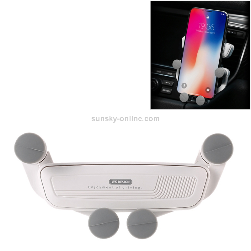 WK WA-S32 Car Air Outlet Mobile Phone Holder Bracket (White) WK WA-S32 Car Air Outlet Mobile Phone Holder Bracket (White)