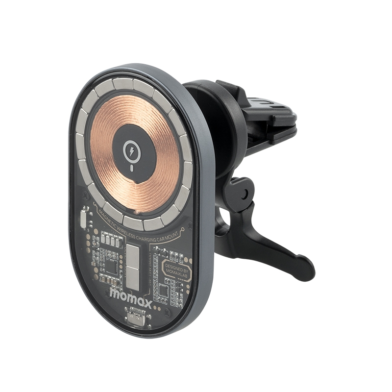 MOMAX CM20E Q.MAG MOUNT3 15W Transparent Magnetic Wireless Fast Charging Car Mount MOMAX CM20E Q.MAG MOUNT3 15W Transparent Magnetic Wireless Fast Charging Car Mount