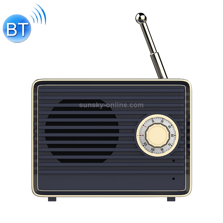 USAMS US-YX003 1.5W Retro Radio Shape Bluetooth 4.0 Single Speaker Bluetooth Speaker (Blue) USAMS US-YX003 1.5W Retro Radio Shape Bluetooth 4.0 Single Speaker Bluetooth Speaker (Blue)