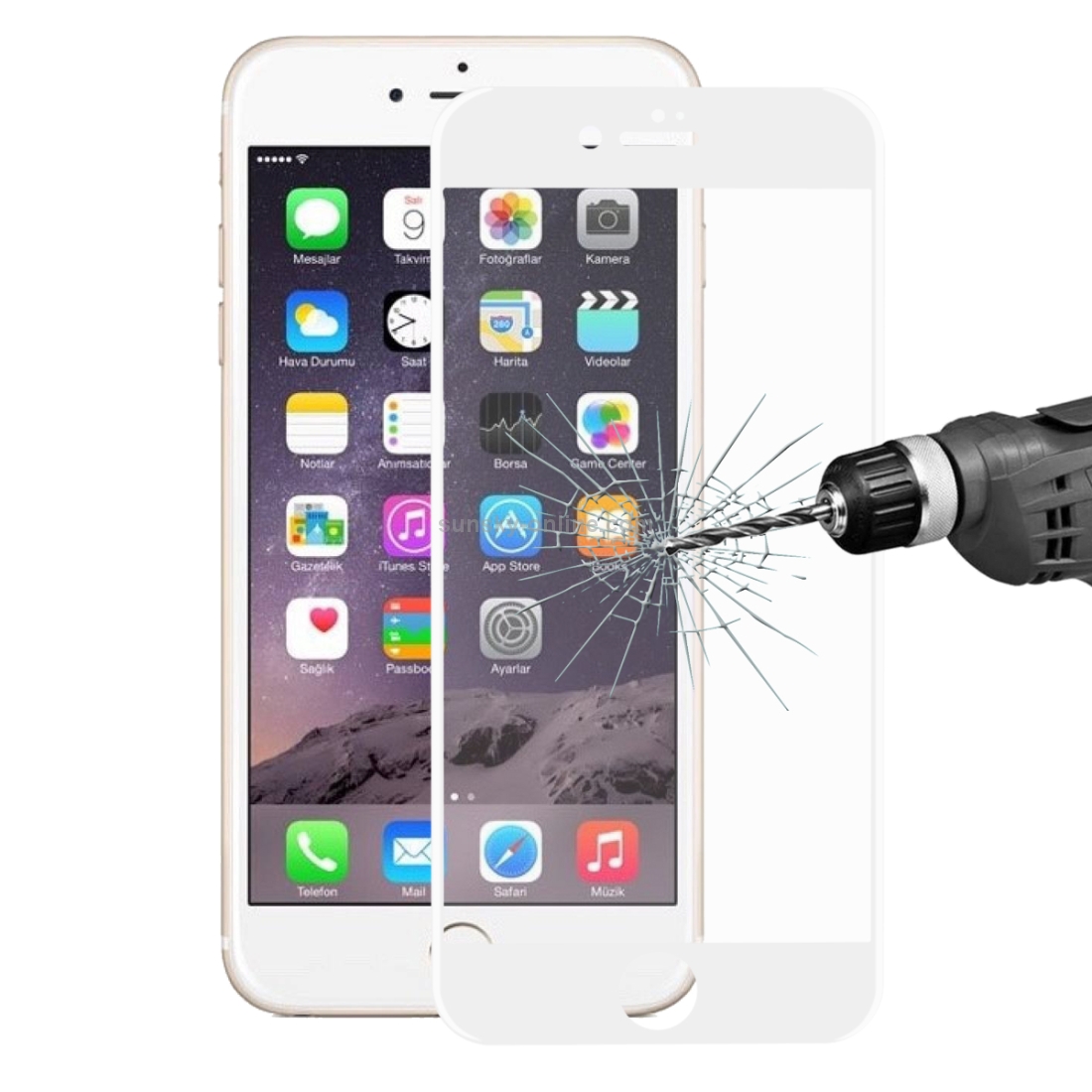 ENKAY for iPhone 8 & iPhone 7 0.26mm 9H Surface Hardness 3D Curverd Arc Explosion-proof Tempered Glass Full Screen Film(White) ENKAY for iPhone 8 & iPhone 7 0.26mm 9H Surface Hardness 3D Curverd Arc Explosion-proof Tempered Glass Full Screen Film(White)