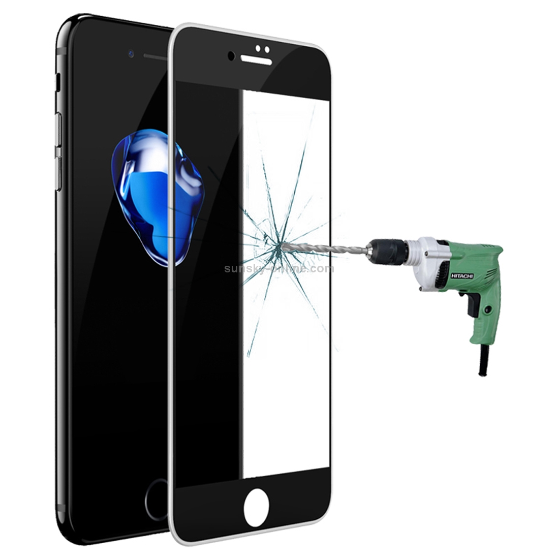 Baseus For iPhone SE 2020 / 8 / 7 0.3mm 9H Surface Hardness Silicone Edge Colorized Silk-screen Tempered Glass Full Screen Film(Black) Baseus For iPhone SE 2020 / 8 / 7 0.3mm 9H Surface Hardness Silicone Edge Colorized Silk-screen Tempered Glass Full Screen Film(Black)