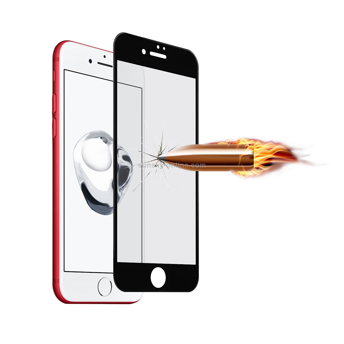 For iPhone 7 Angibabe 0.3mm 9H Surface Hardness 5D Curved Silk-screen Tempered Glass Screen Protector Film(Black) For iPhone 7 Angibabe 0.3mm 9H Surface Hardness 5D Curved Silk-screen Tempered Glass Screen Protector Film(Black)