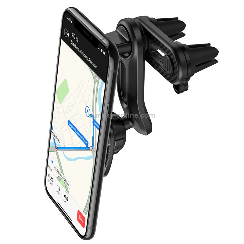 Hoco CA68 Sagitar Series Double Air Outlet Magnetic Suction Car Holder(Black) Hoco CA68 Sagitar Series Double Air Outlet Magnetic Suction Car Holder(Black)