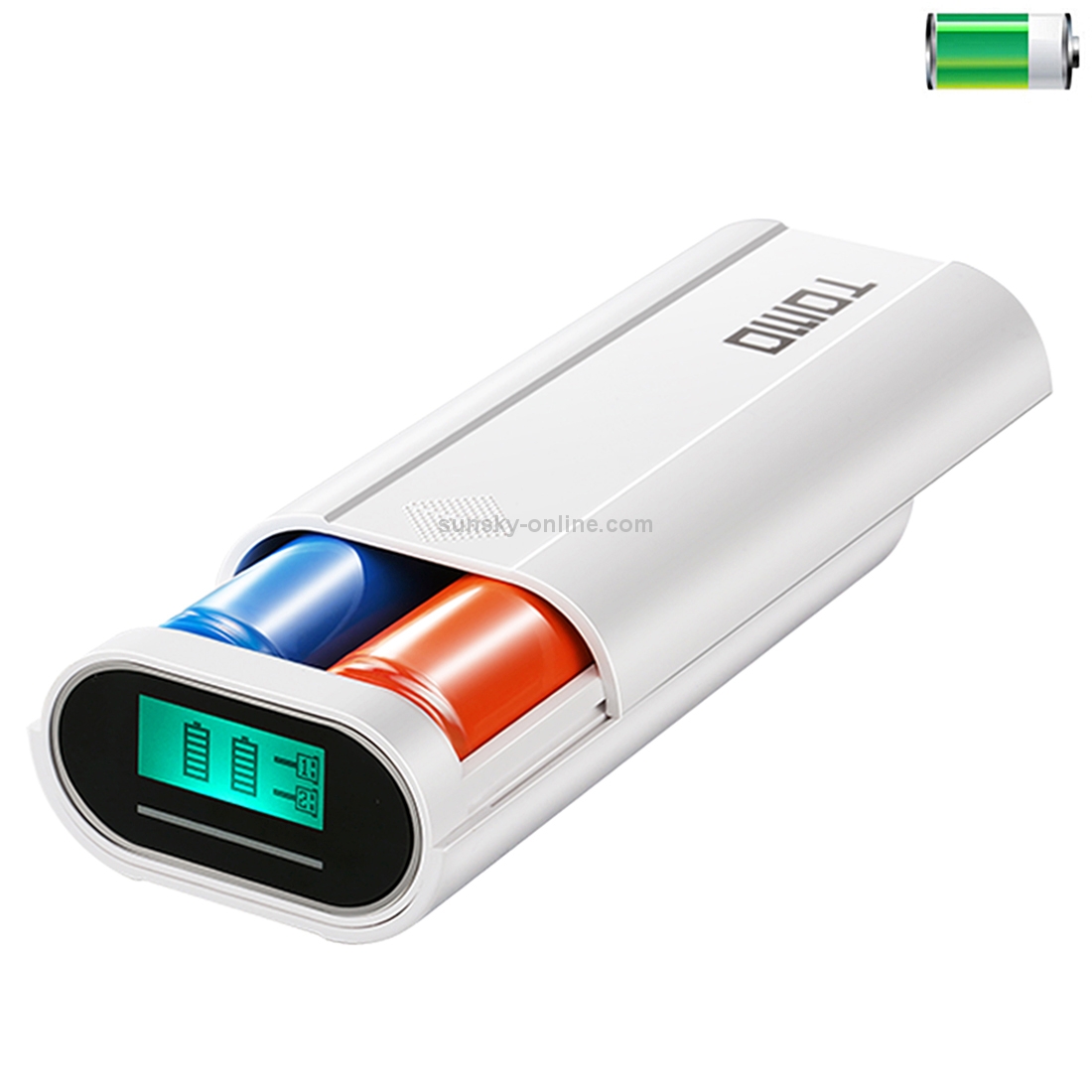 TOMO M2 DIY 2x 18650 Battery (Not Included) Power Bank Shell Box with Dual 2 + 1A USB Output & LED Display TOMO M2 DIY 2x 18650 Battery (Not Included) Power Bank Shell Box with Dual 2 + 1A USB Output & LED Display