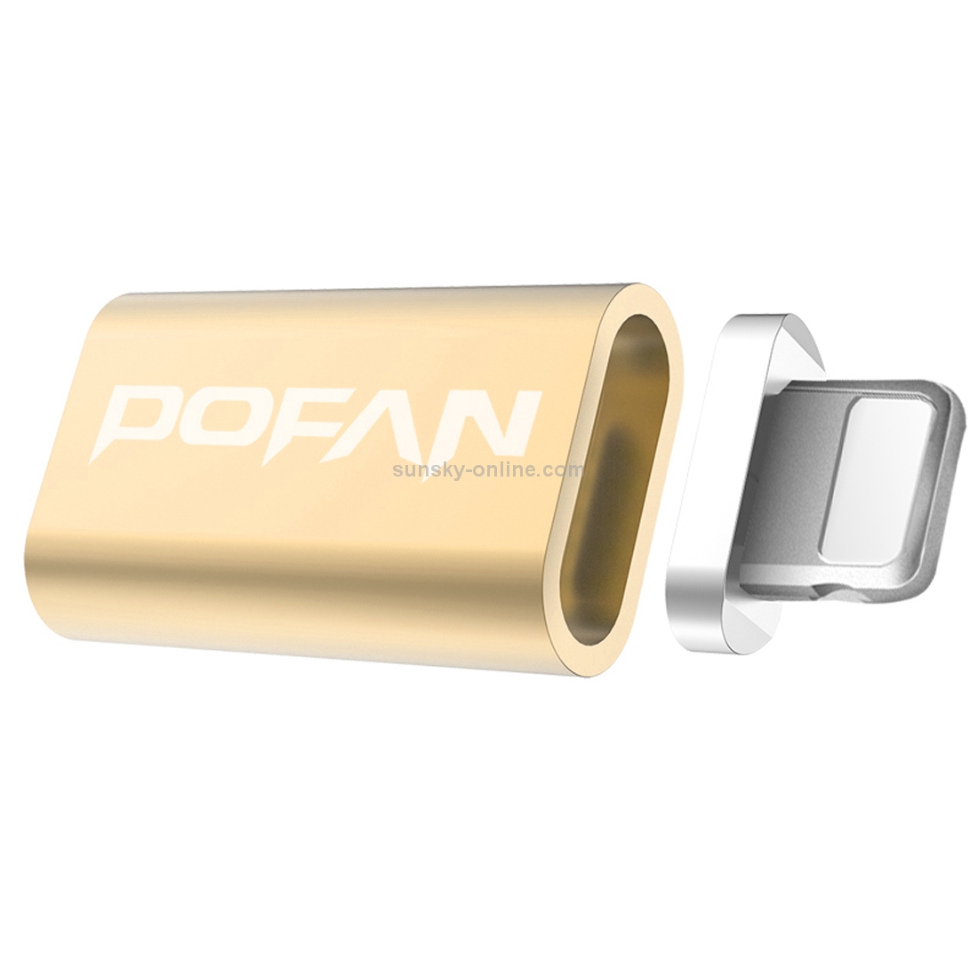 POFAN P10 Magnetic Aluminium Alloy 8 Pin Male to 8 Pin Female Data Transmission Charging Adapter, CE / FCC / ROHS POFAN P10 Magnetic Aluminium Alloy 8 Pin Male to 8 Pin Female Data Transmission Charging Adapter, CE / FCC / ROHS