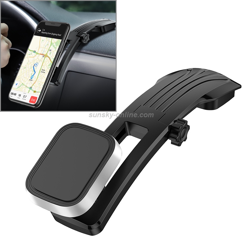 KUULAA Car Magnetic Slide Track Mobile Phone Bracket Holder (Silver) KUULAA Car Magnetic Slide Track Mobile Phone Bracket Holder (Silver)
