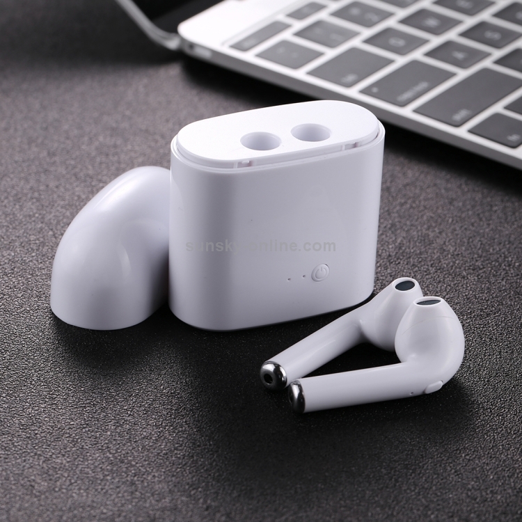 [UAE Warehouse] i7S TWS Ture Wireless Stereo Double Earphones Bluetooth V5.0 Earphone with Charging Box, Bluetooth Distance: 12m