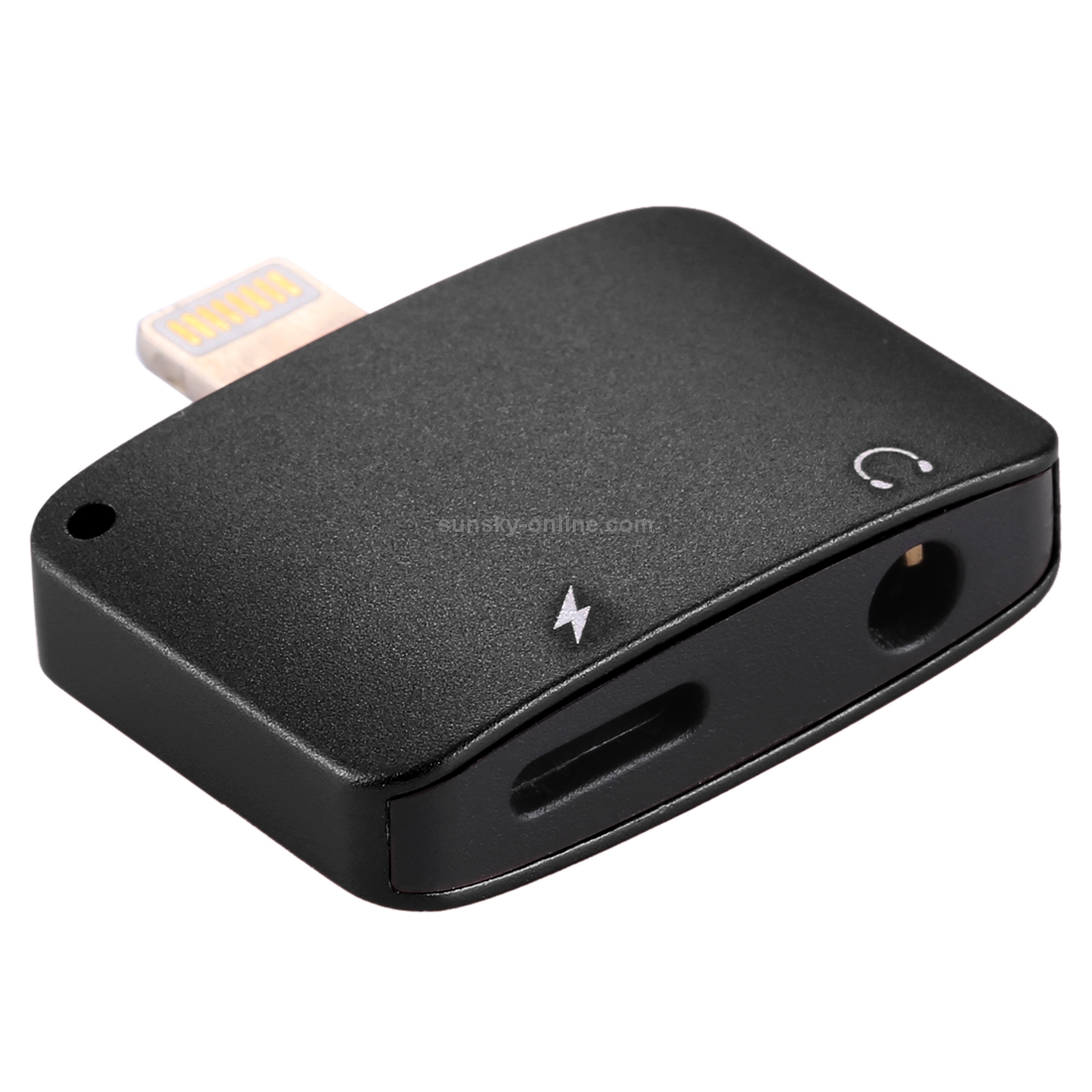 For iPhone 7 & 7 Plus 8 Pin Male to 3.5mm Female Audio & 8 Pin Female Adapter, Support iOS 10.3.1 or Above Mobile Phones(Black)