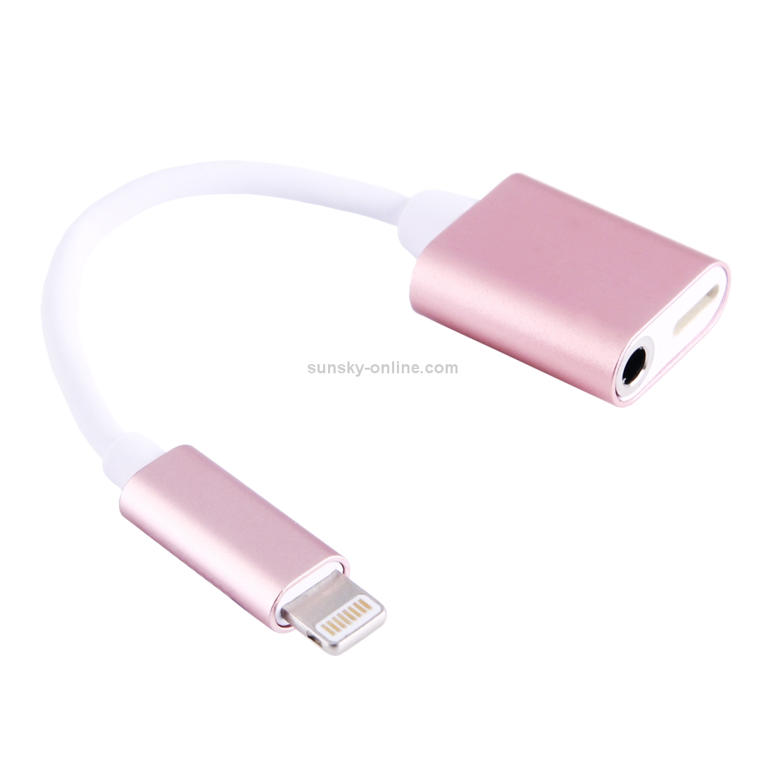 3.5mm Female + 8 Pin Female to 8 Pin Male Charging and Listening to Music Earphone Audio Adapter 3.5mm Female + 8 Pin Female to 8 Pin Male Charging and Listening to Music Earphone Audio Adapter