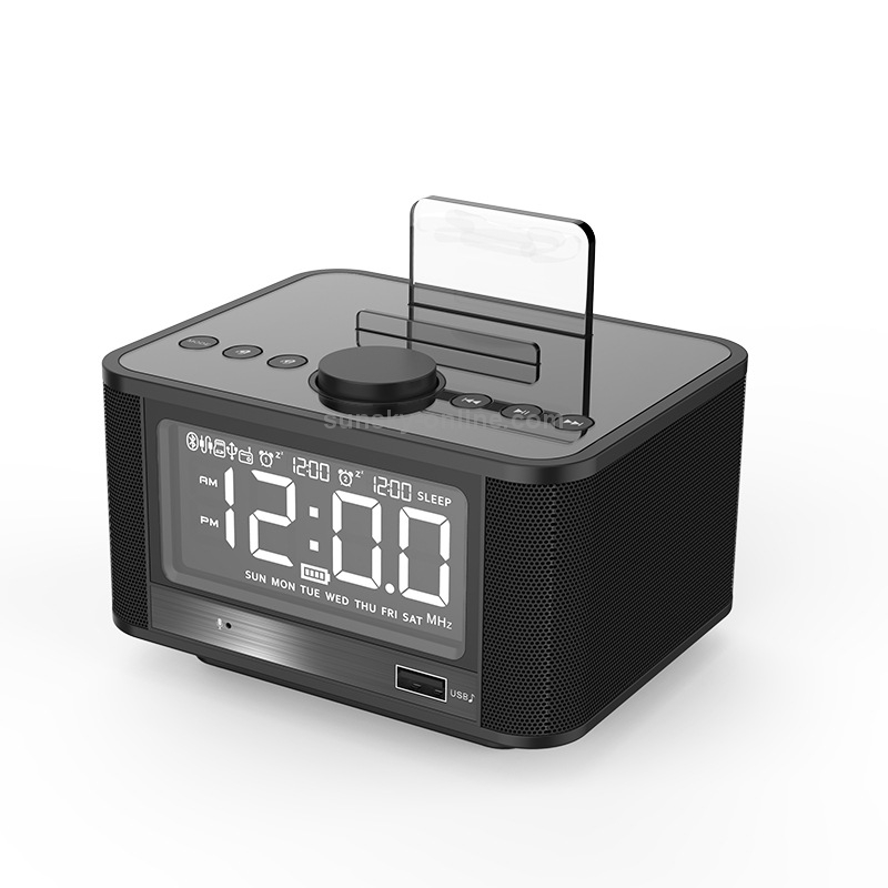 X7 Bluetooth Mega Bass Alarm Box Clock Radio(Black) X7 Bluetooth Mega Bass Alarm Box Clock Radio(Black)