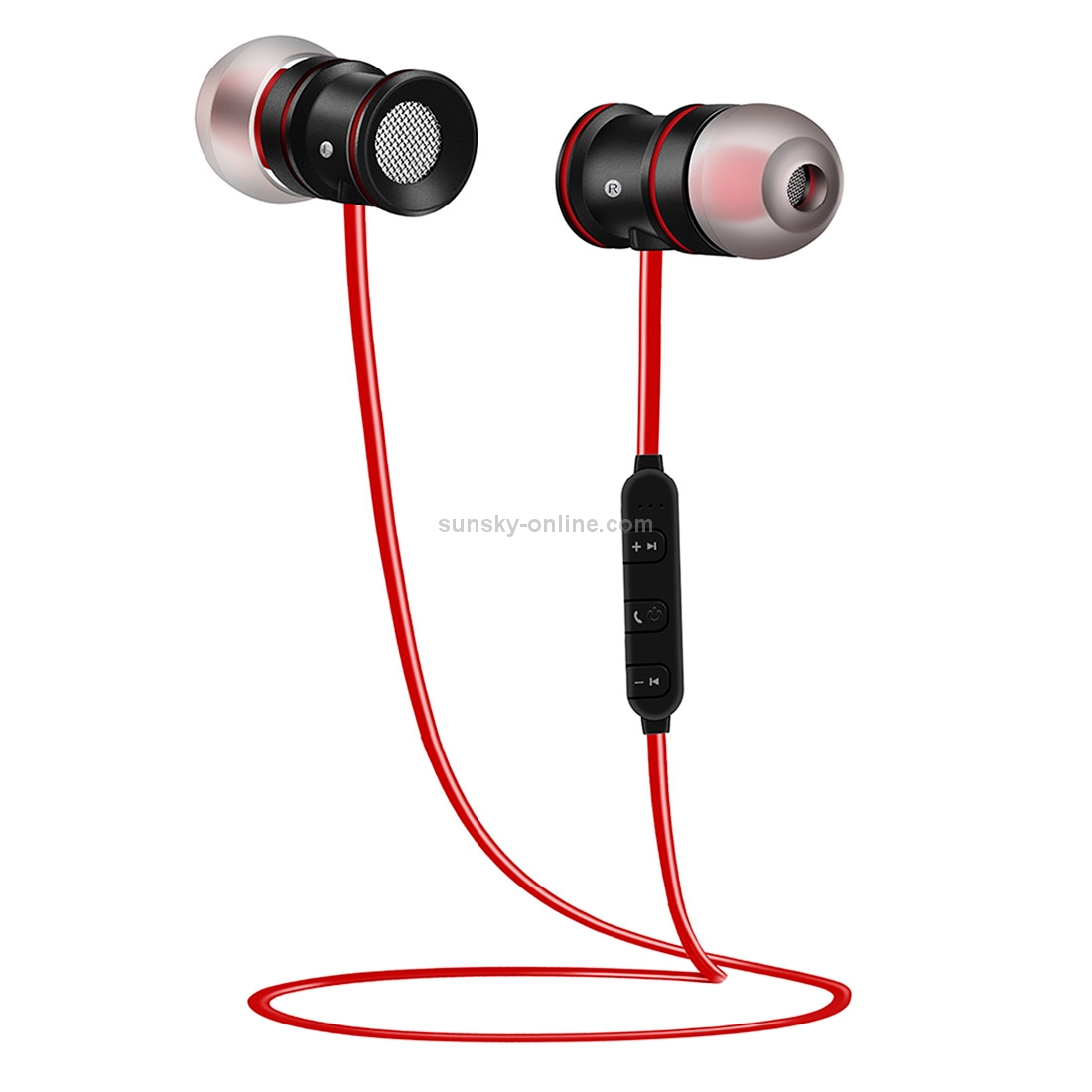 BTH-828 Magnetic In-Ear Sport Wireless Bluetooth V4.1 Stereo Waterproof Earbuds Earphone with Mic