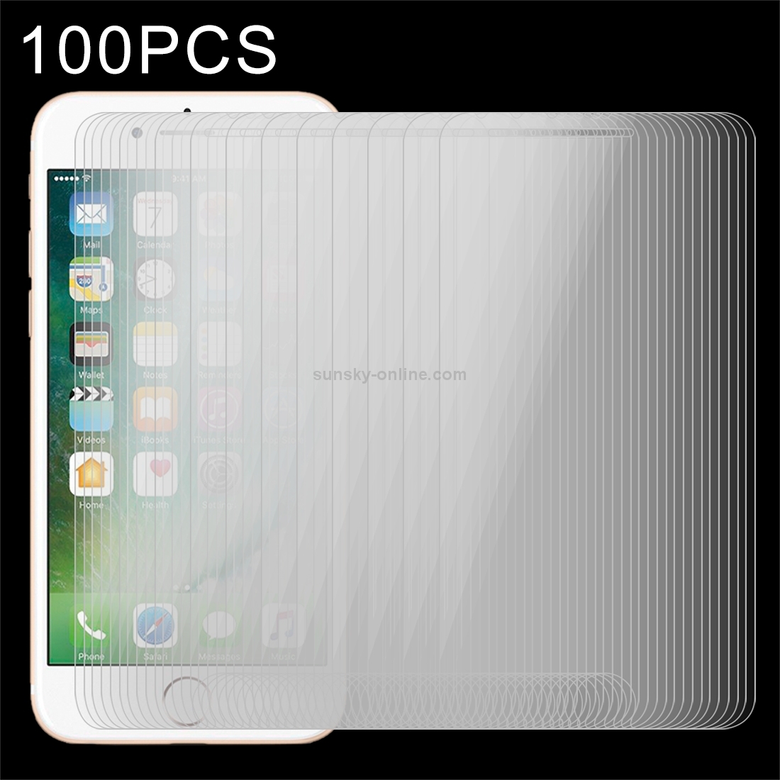 100 PCS for iPhone 8 Plus & iPhone 7 Plus 0.26mm 9H Surface Hardness 2.5D Explosion-proof Tempered Glass Non-full Screen Film 100 PCS for iPhone 8 Plus & iPhone 7 Plus 0.26mm 9H Surface Hardness 2.5D Explosion-proof Tempered Glass Non-full Screen Film