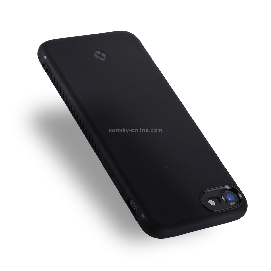 TOTUDESIGN For iPhone SE 2020 & 8 & 7 Ultra-thin TPU Soft Frosted Protective Back Cover Case(Black)