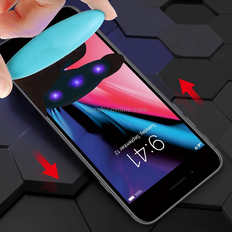 For iPhone 6 / 7 / 8 UV Liquid Curved Full Glue Full Screen Tempered Glass Film For iPhone 6 / 7 / 8 UV Liquid Curved Full Glue Full Screen Tempered Glass Film