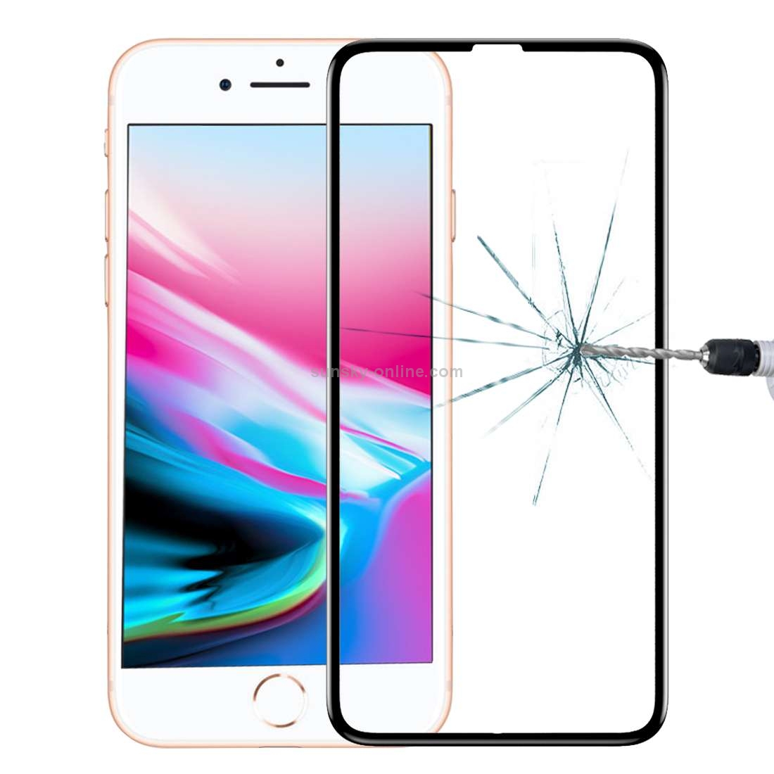 Baseus for iPhone 8 & 7 & 6s & 6 0.23mm 9H Surface Hardness 3D PET Soft Edge Tempered Glass Screen Film(Black) Baseus for iPhone 8 & 7 & 6s & 6 0.23mm 9H Surface Hardness 3D PET Soft Edge Tempered Glass Screen Film(Black)
