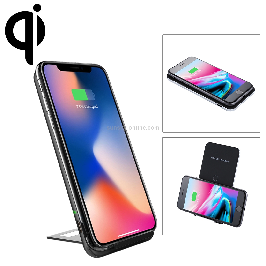 Inchor-C2 9V 1A / 5V 1A Output Dual Coil Design Qi Standard Wireless Charger, Support Fast Charging Inchor-C2 9V 1A / 5V 1A Output Dual Coil Design Qi Standard Wireless Charger, Support Fast Charging