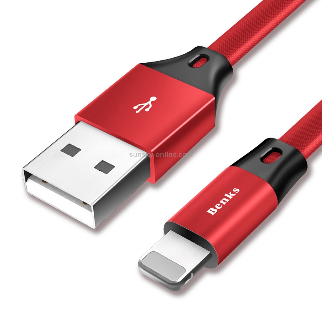 Benks 1.2m 2A Output 8 Pin to USB 2.0 Aluminium Alloy + High-stretch Wire Data Transfers Charging Lightning Cable Benks 1.2m 2A Output 8 Pin to USB 2.0 Aluminium Alloy + High-stretch Wire Data Transfers Charging Lightning Cable