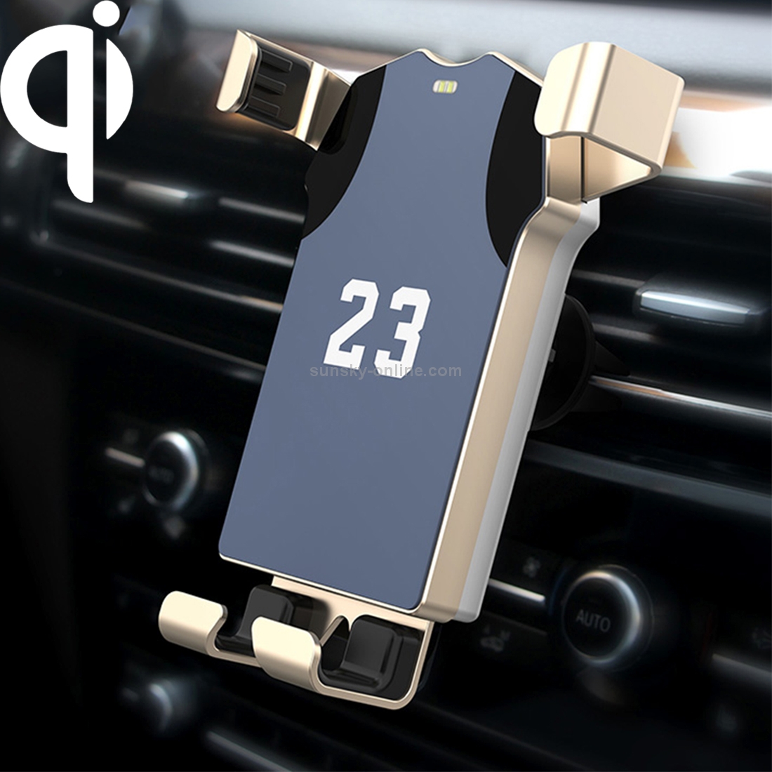 HAMTOD 10W Intelligent Polo Shirt Design Qi Standard Wireless Charger / Gravity Car Mount, Support Fast Charging HAMTOD 10W Intelligent Polo Shirt Design Qi Standard Wireless Charger / Gravity Car Mount, Support Fast Charging
