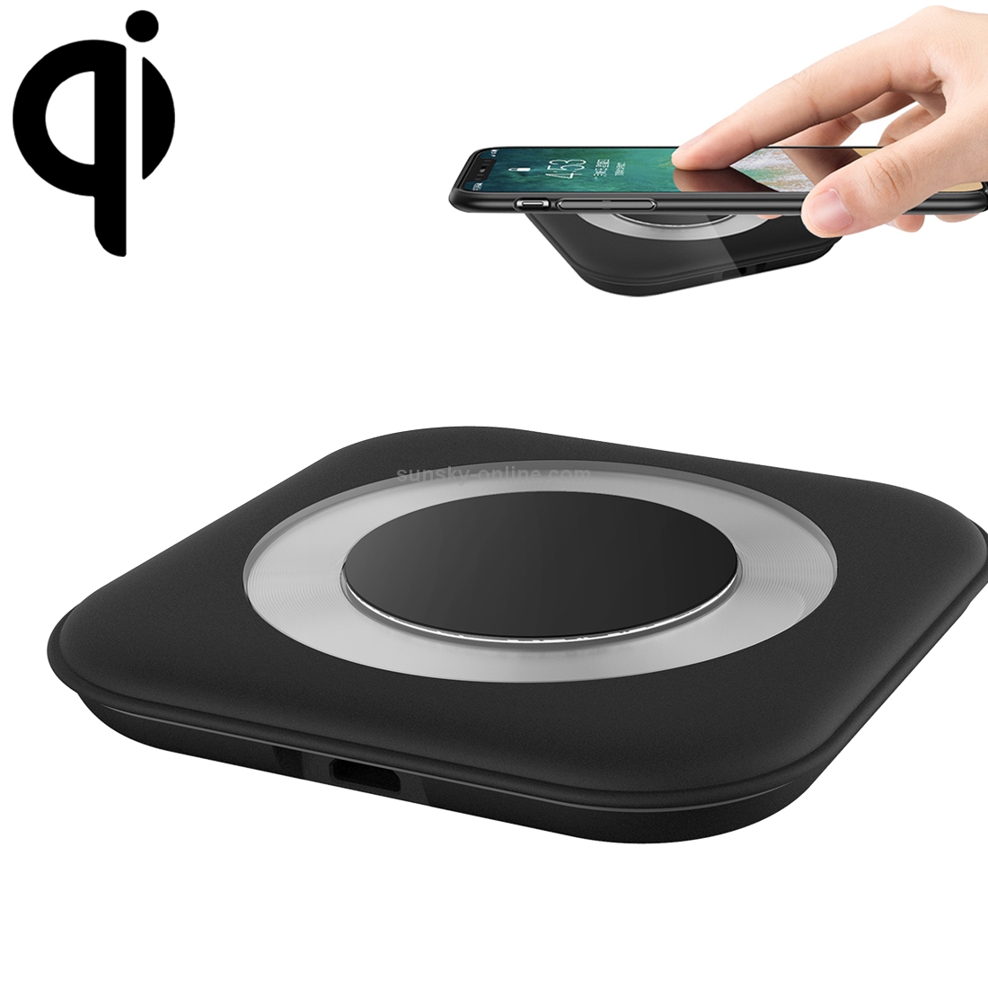 HAMTOD HLP2F 10W (Max) Output Qi Standard Fast Charging Wireless Charger with Breathing Lamp HAMTOD HLP2F 10W (Max) Output Qi Standard Fast Charging Wireless Charger with Breathing Lamp