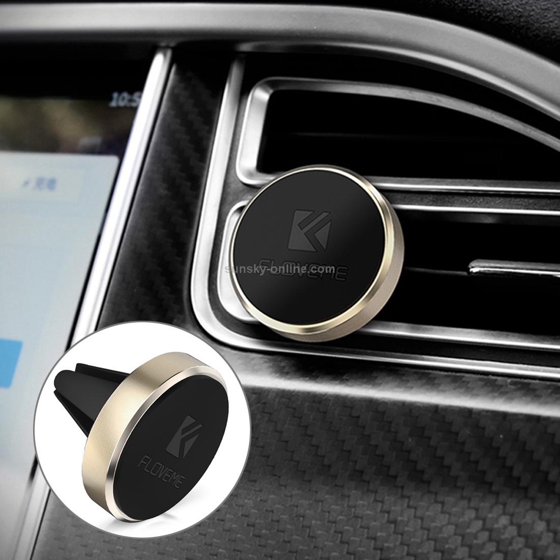 FLOVEME Universal Magnetic Car Air Outlet Vent Mount Phone Holder Stand FLOVEME Universal Magnetic Car Air Outlet Vent Mount Phone Holder Stand