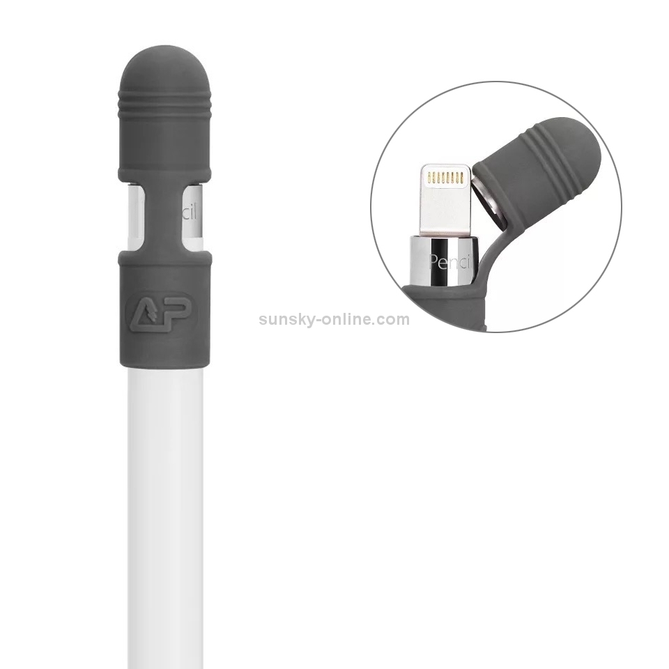 Anti-lost Cap iPad Tablet Stylus Silicone Anti-drop Dust Protection Cover for Apple Pencil(Grey) Anti-lost Cap iPad Tablet Stylus Silicone Anti-drop Dust Protection Cover for Apple Pencil(Grey)