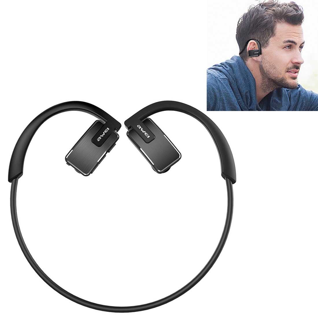 awei A883BL Outdoor Sports IPX4 Waterproof Anti-sweat Fashion After Hanging Design Stereo Bluetooth Earphone awei A883BL Outdoor Sports IPX4 Waterproof Anti-sweat Fashion After Hanging Design Stereo Bluetooth Earphone