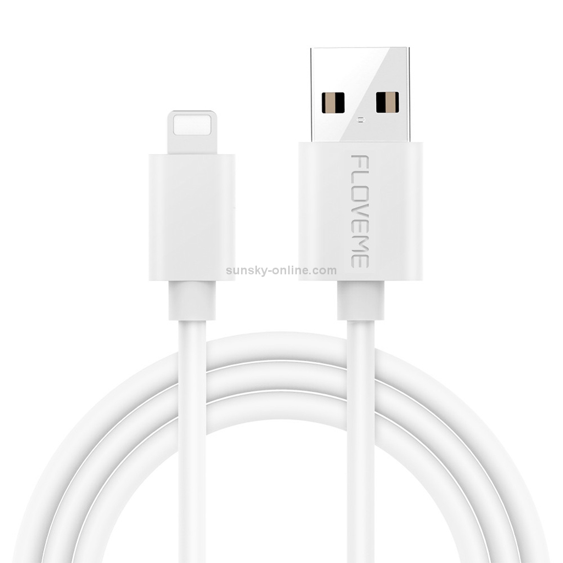 FLOVEME 2A 1m PVC + Aluminum Alloy Head USB to 8 Pin Data Sync Charging Cable FLOVEME 2A 1m PVC + Aluminum Alloy Head USB to 8 Pin Data Sync Charging Cable