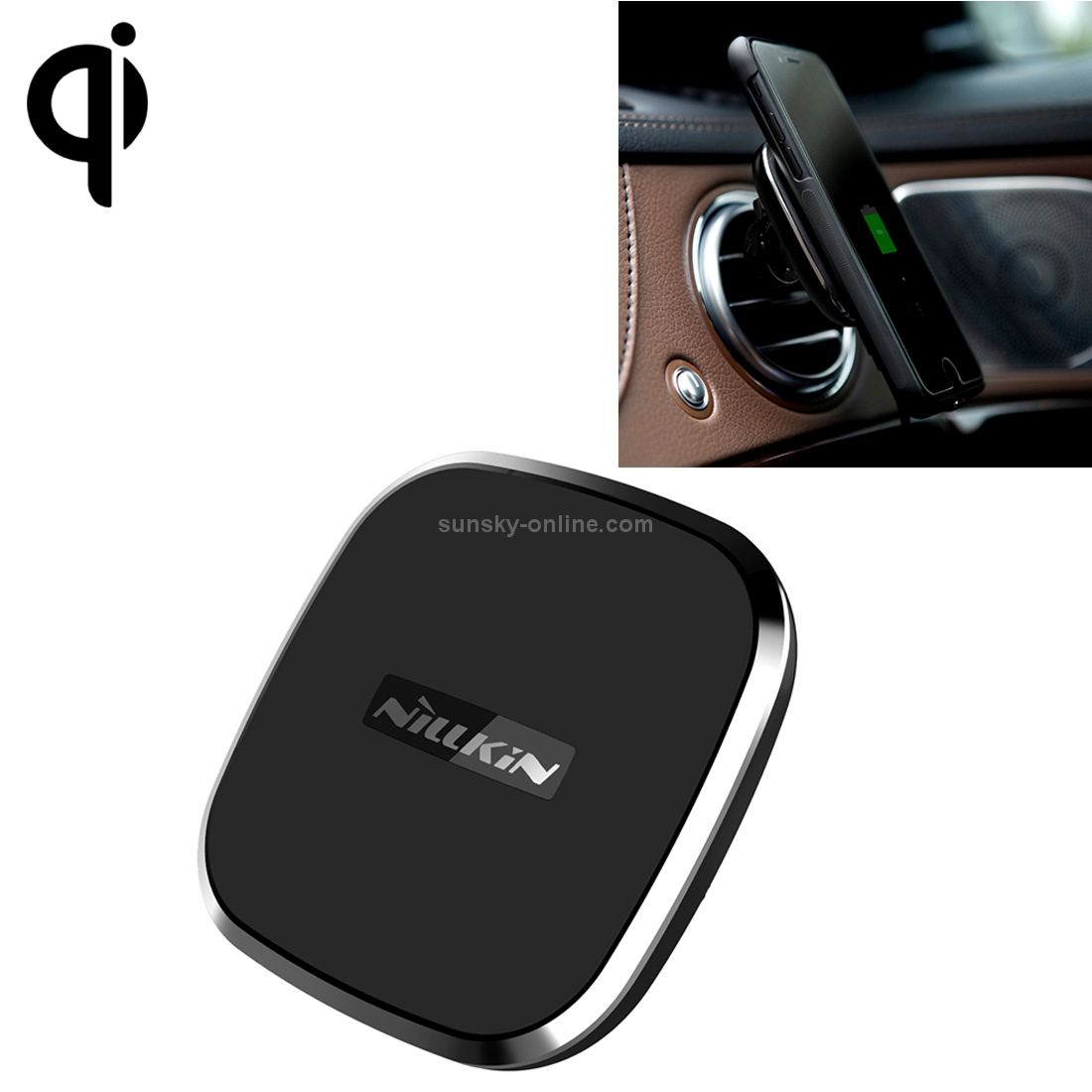 NILLKIN 5V 1A (Max) Output Smart Car Magnetic Qi Standard Wireless Charger II, B Type NILLKIN 5V 1A (Max) Output Smart Car Magnetic Qi Standard Wireless Charger II, B Type