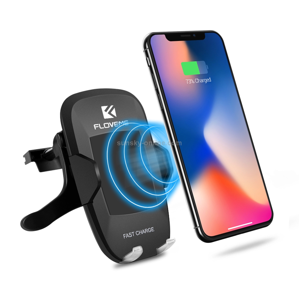 FLOVEME YXF79039 2 in 1 Qi Standard Wireless Charging Mount Holder FLOVEME YXF79039 2 in 1 Qi Standard Wireless Charging Mount Holder
