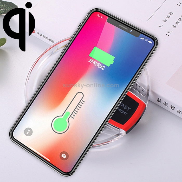 Ultra-Thin Round Crystal K9 Wireless Charger Qi Fast Charge Wireless Charging Base Transmitter(Black) Ultra-Thin Round Crystal K9 Wireless Charger Qi Fast Charge Wireless Charging Base Transmitter(Black)