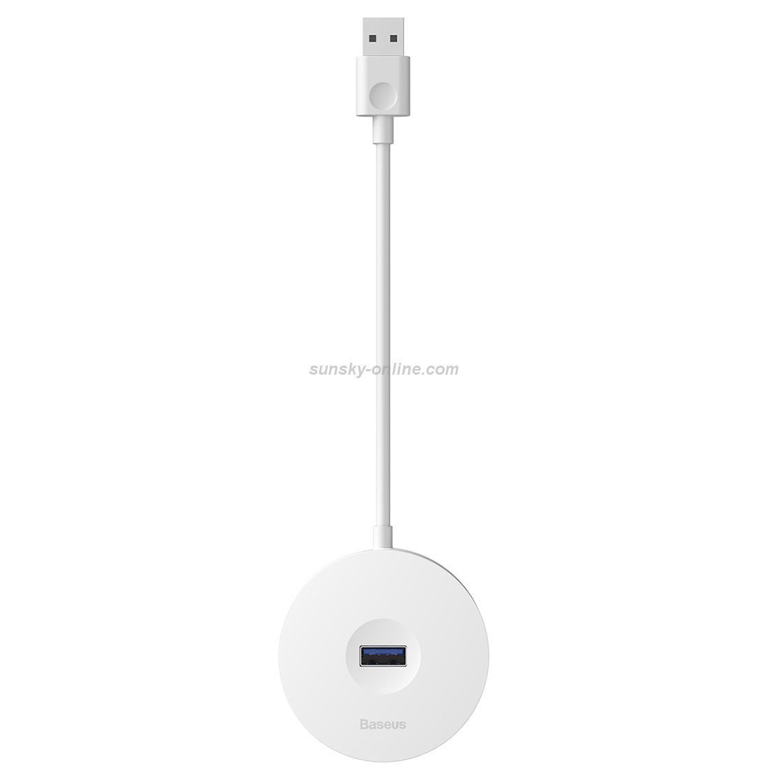 Baseus Round Box 4 In 1 USB Plug HUB Intelligent Converter, Length : 1m(White) Baseus Round Box 4 In 1 USB Plug HUB Intelligent Converter, Length : 1m(White)