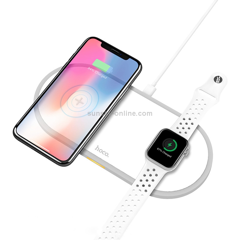 hoco CW20 Wisdom 2 in 1 Wireless Charger(White) hoco CW20 Wisdom 2 in 1 Wireless Charger(White)