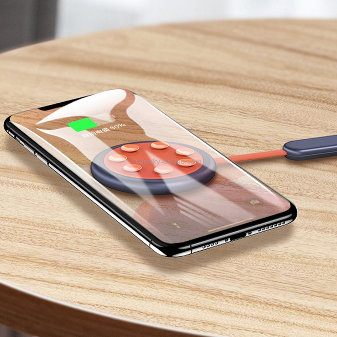 ROCK W24 Double-sided Fast Charging Wireless Charger (Blue) ROCK W24 Double-sided Fast Charging Wireless Charger (Blue)