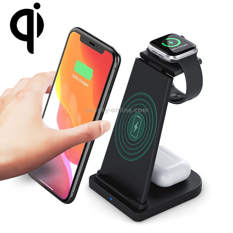 HQ-UD21 3 in 1 Folding Mobile Phone Watch Multi-Function Charging Stand Wireless Charger for iPhones & Apple Watch & Airpods (Black) HQ-UD21 3 in 1 Folding Mobile Phone Watch Multi-Function Charging Stand Wireless Charger for iPhones & Apple Watch & Airpods (Black)