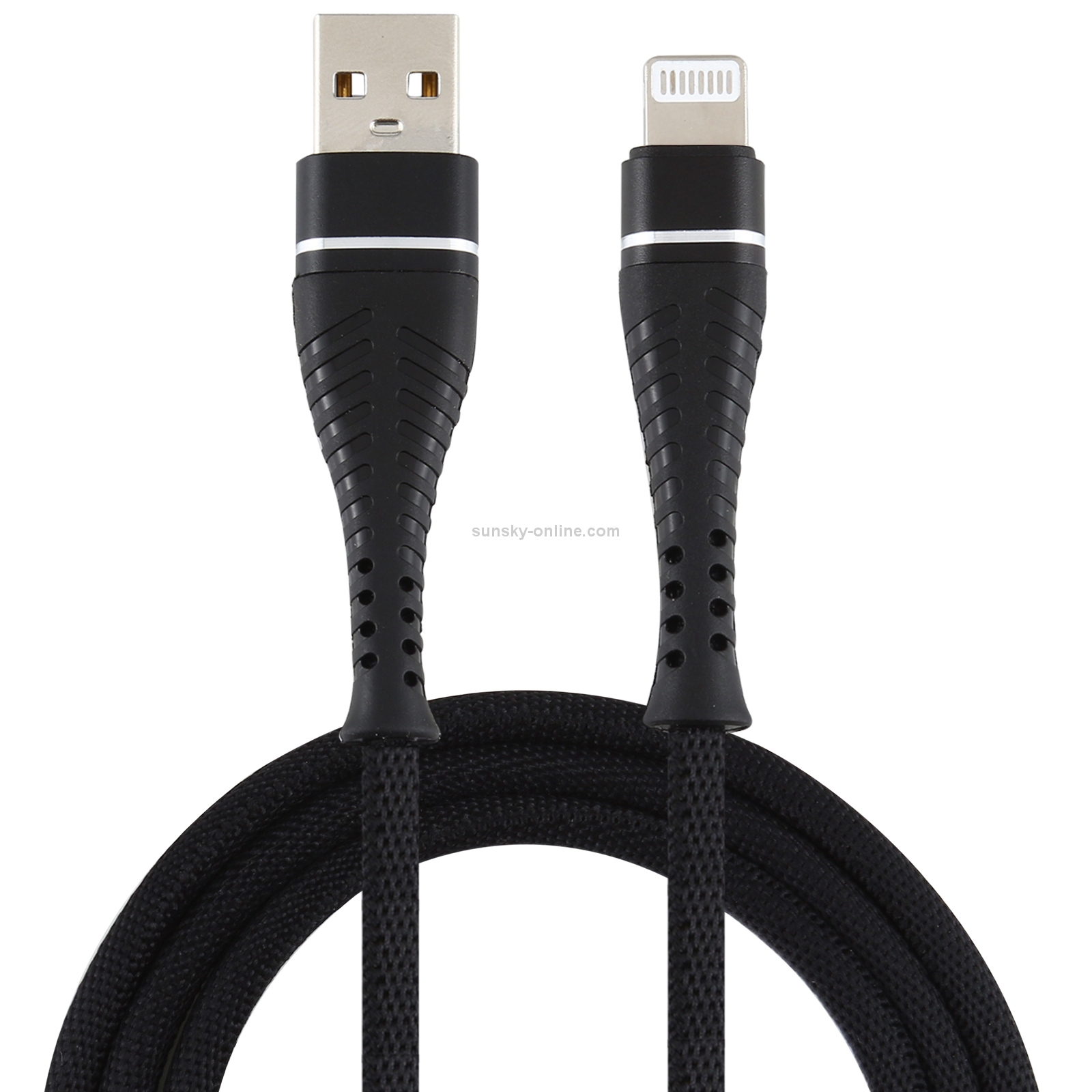 2A USB to 8 Pin Braided Data Cable, Cable Length: 1m(Black) 2A USB to 8 Pin Braided Data Cable, Cable Length: 1m(Black)