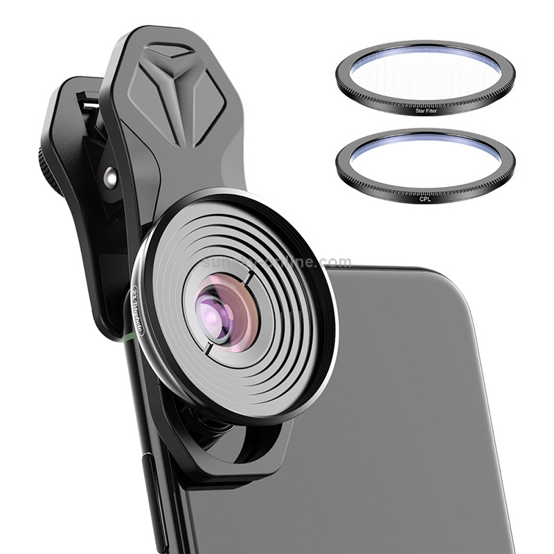 APEXEL APL-HB10X Macro Lens Telephoto Clip + Star Light Filter + CPL Phone Lens Kit APEXEL APL-HB10X Macro Lens Telephoto Clip + Star Light Filter + CPL Phone Lens Kit
