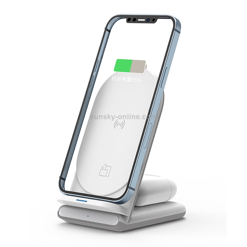 WIWU 18W Power Air 2 in 1 Wireless Charger for Smart Phones & Wireless Earphone WIWU 18W Power Air 2 in 1 Wireless Charger for Smart Phones & Wireless Earphone
