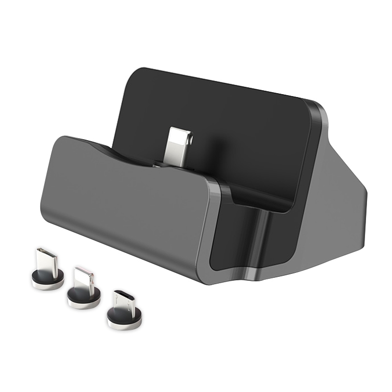 XBX-01 3 in 1 8 Pin + USB-C / Type-C + Micro USB Port Magnetic Charging Base(Black) XBX-01 3 in 1 8 Pin + USB-C / Type-C + Micro USB Port Magnetic Charging Base(Black)