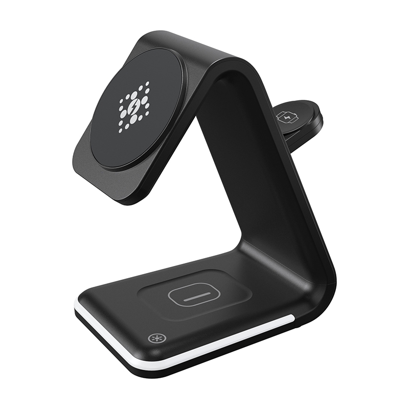 B17 3 in 1 Magnetic Wireless Vertical Charger (Black) B17 3 in 1 Magnetic Wireless Vertical Charger (Black)