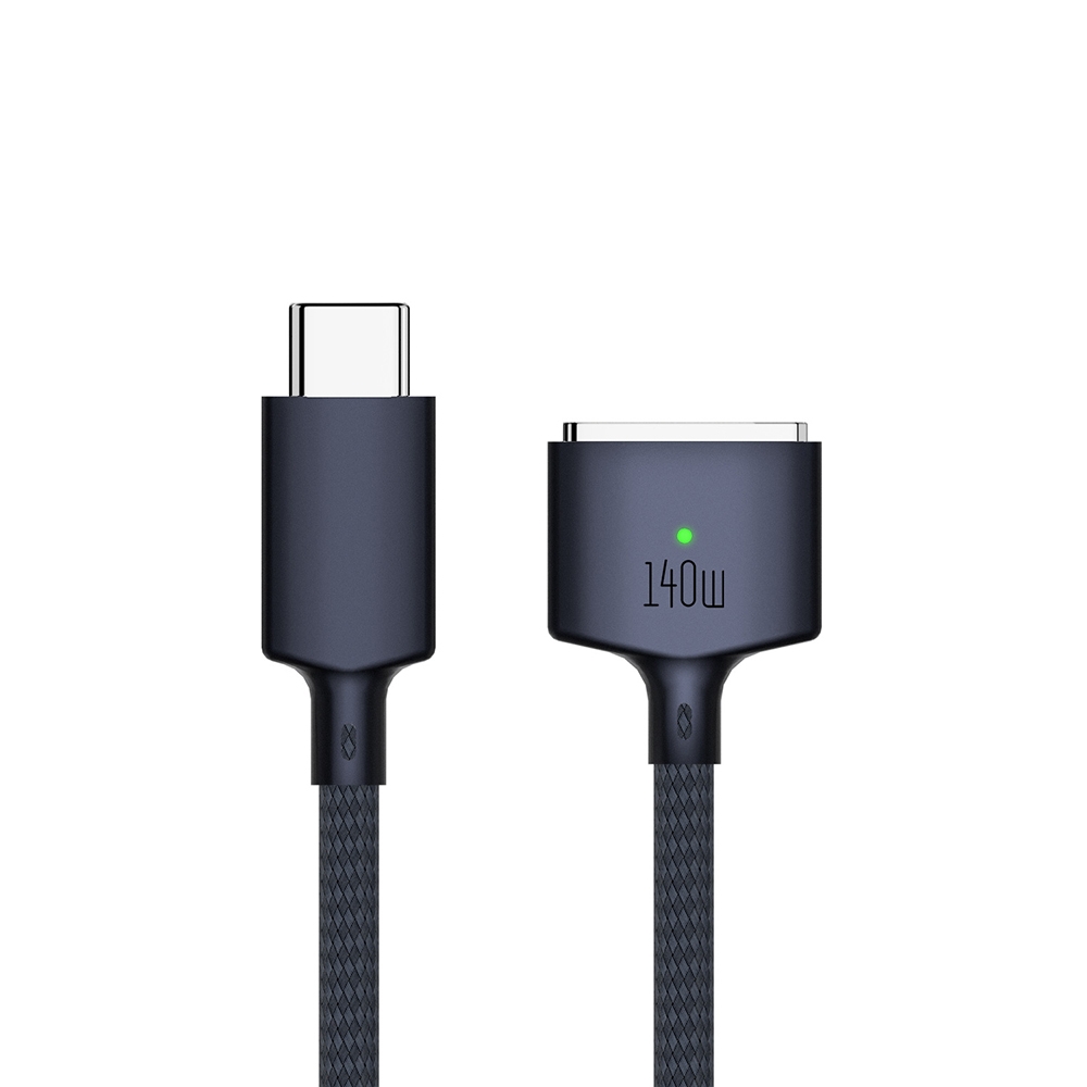 140W USB-C / Type-C to MagSafe 3 Nylon Braided Magnetic Charging Cable, Length: 2m (Blue) 140W USB-C / Type-C to MagSafe 3 Nylon Braided Magnetic Charging Cable, Length: 2m (Blue)